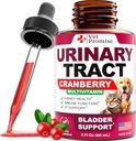 Cat & Dog Tratamentul UTI - Tratamente de infectie a tractului urinar cu cranberry - Dog & Cat UTI Medicina - Suport avansat de rinichi si vezica urinara Multivitamine - Suplimentul de sanatate renala Vitamine - Made in USA