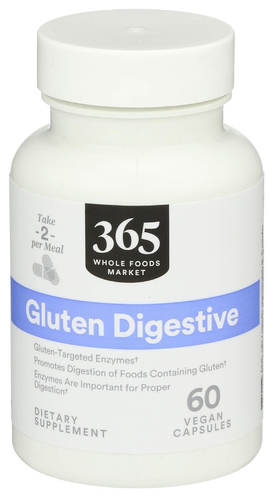 365 de Whole Foods Market, Enzime Gluten Digestive, 60 Count