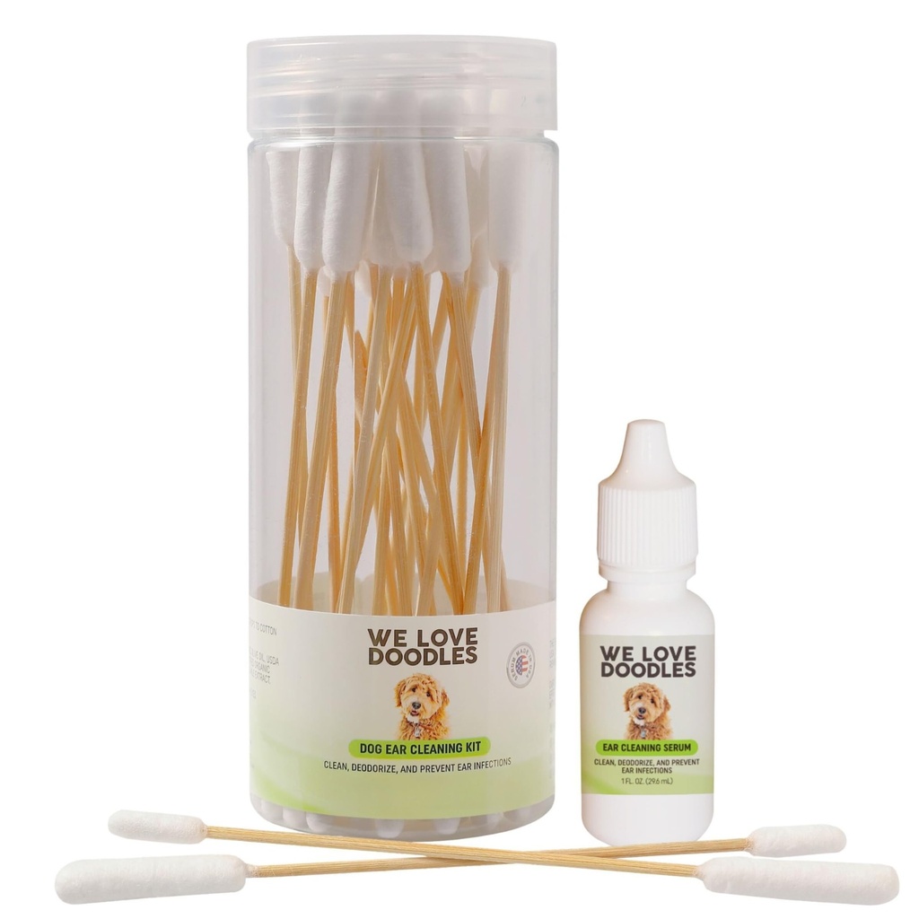 Noi iubim Doodles Dog Soluție ureche Kit de curățare 