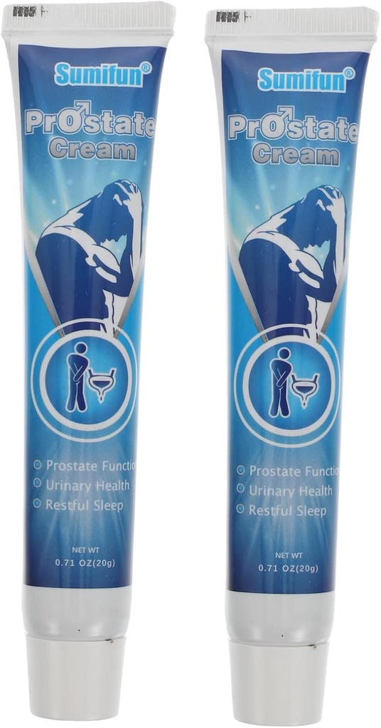 Healifty 2pcs Prostate Cream Men Prostate Health Supplement Urina de îndepărtare Cream urgenta Simptome Remover alb