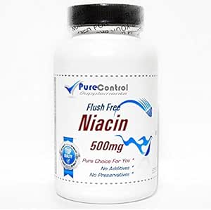Culoare liberă Niacin 500 mg 100 capsule Pure de PureControl Suplimente