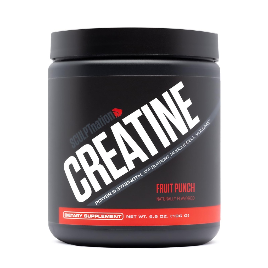 Sculpt Nation de V Shred Creatina - Premium Creatin Monohidrat pulbere pentru a sprijini musculare, energie, și funcția creierului, fructe Punch aroma Creatura - 30 Serviri
