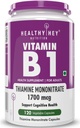 Vitamina B1 Tiamină -120 Capsule de legume