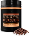 Sun Bay Organics Dovleac si Milk Thistle Seed Pudra de proteine Vegan - 1lb Canister - Planta de cafea Pe bază de praf de proteine Shake Mix - 13g proteine Blend - Soia, lactate, zahăr, și gluten gratuit