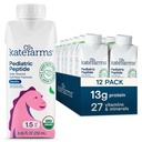 KATE AGRICULTURĂ Peptidă organică 1.5 Formula, Vanilie, Solenă Hrană pe bază de plante hidrolizată pentru hrănirea orală sau a tubului, 8,45 oz (12 ambalaj)