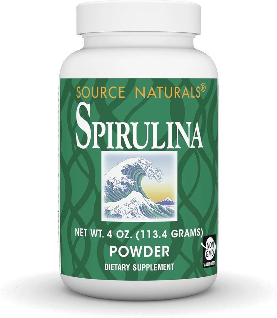 Sursa Naturals Spirulina - pentru suport sistem imunitar - 4 oz pulbere