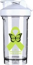 Limfom non Hodgkin Cancer Conștiință 18 Ounce Shaker Sticla Drink Mixer Leak-proof Proteina Shakes Masa de schimb Shakes sticle 500ML/18 Oz Alb