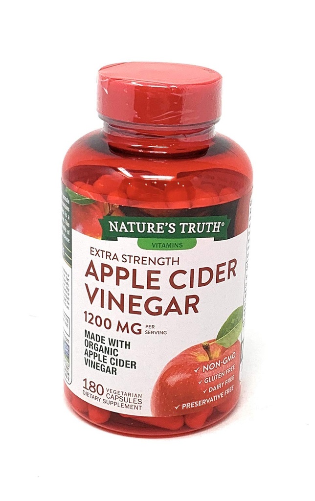 Adevărul naturii Apple cidru Oţet 1200 mg, 180 capsule