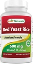 Cel mai bun Naturals Red Yeast Rice cu CoQ10, 120 capsule - Formula cardiovasculară conține 600 mg de Red Yeast Rice ans 30 mg de CoQ10