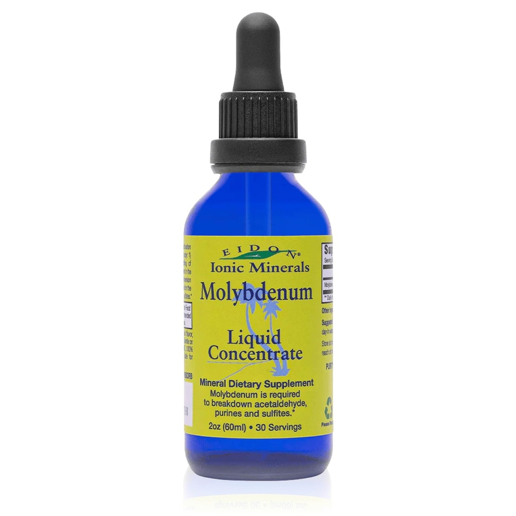 Eidon Ionic Minerale Lichide Molybdenum Supliment - Minerale ionice lichide, Picături de molibden, Toate naturale, fără adaos de zahăr, Sprijină Procese biologice, Suplimente minerale, 2 oz