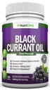 Ulei de coacăze negre - 1000 Mg - 180 Softgels - ulei de sămânţă pur negru presat la rece - hexane gratuit - 140mg GLA per servire - reglează echilibru hormonal - mare pentru sistemul imunitar, păr și piele