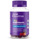 New Chapter Kids Multivitamine Gummies - 65% Mai puțin zahăr, Copii Gummy Vitamine cu vitamine C, D3 & Zinc, Non-GMO, Gluten Free, Berry-Citrus, 60ct
