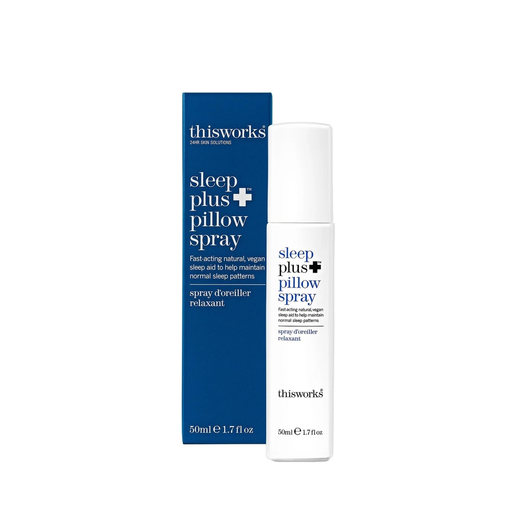Acest lucru funcționează Sleep Plus Pullow Spray, 50 ml - Motion-actived Sleep Spray Infuzat cu Lavender, Camomile și Vetivert - Stiinta-Backed Pillow Spray conceput pentru a ajuta Sleepers fără odihnă
