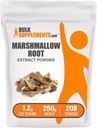 BulkSupplements.com Marshmallow Root extract pulbere - Marshmallow Root Supplement, Herbal Supplement - Gluten Free, 1.2g per Serving, 250g (8,8 oz) (Pachet de 1)