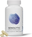 InfiniWell Suplimente de longevitate senolitice - Optimizarea imbatranirii celulare, Ajuta la sustinerea functiei cognitive si a prelucrarii neurologice - cu Resveratrol, Pterostilbene si Querbetin (30 capsule)