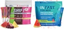 Real Ketones Intermittent de repaus alimentar băutură amestec Bundle pentru pierderea in greutate suport Shift Electroliți Variety Pack & Intermittent de fixare Electroliți pentru bărbați cu Cetone Exogene BHB (30 Conte Fiecare)