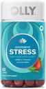OLLY Adio Gummy stress, GABA, L-Theanine, Lemon Balm, Stress Relief, Berry - 60 Conte
