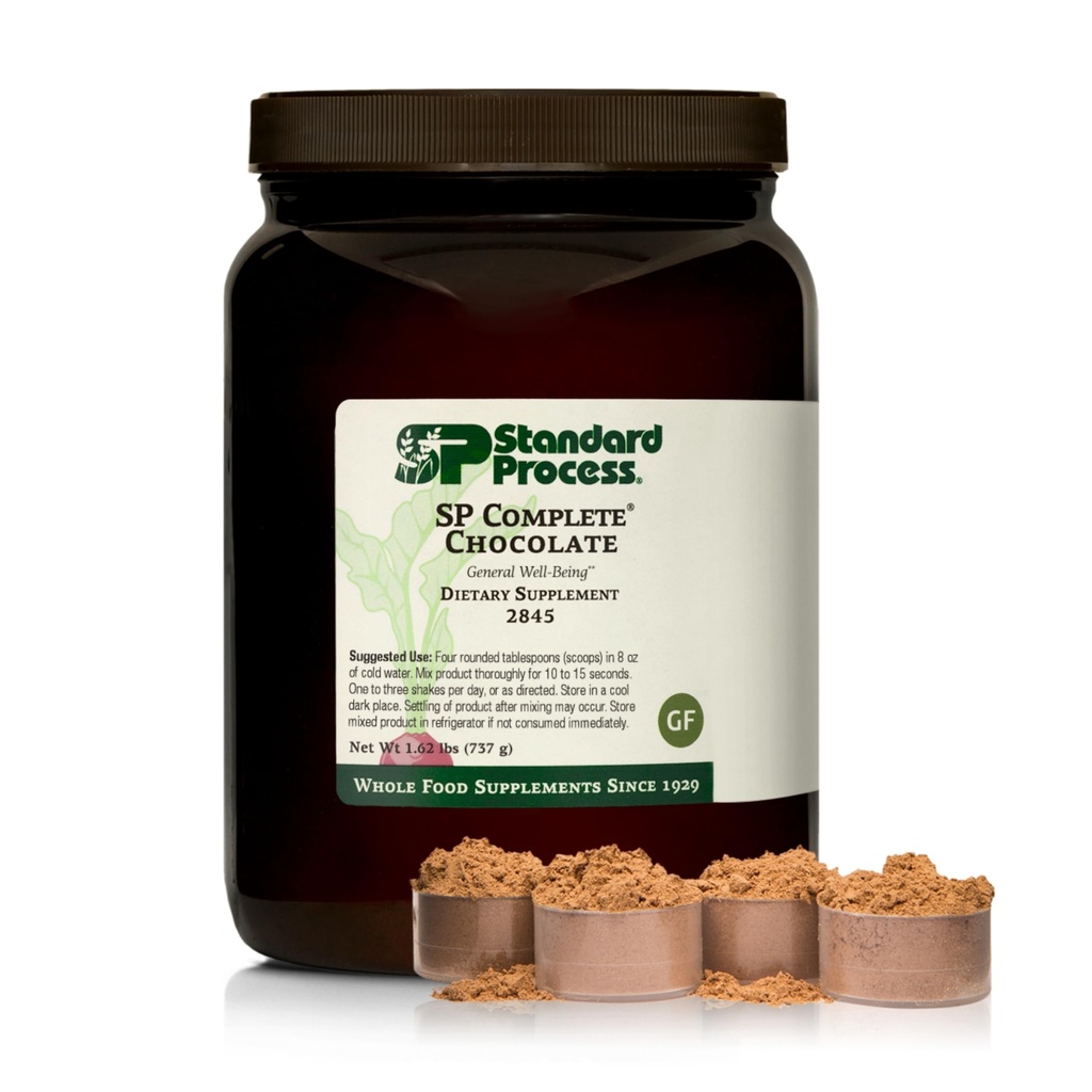 Standard Process Inc. SP Complete - Intregul aliment Suport imunitar, Suport hepatic, Antioxidant, cu proteine din orez, extract de semințe de struguri, și Choline - Vegetarian, Ciocolata - 26 Ounce