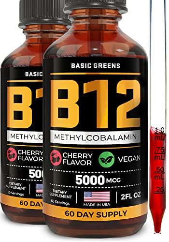 Vitamina B12 Picături lichide sublinguale 5000 mcg 