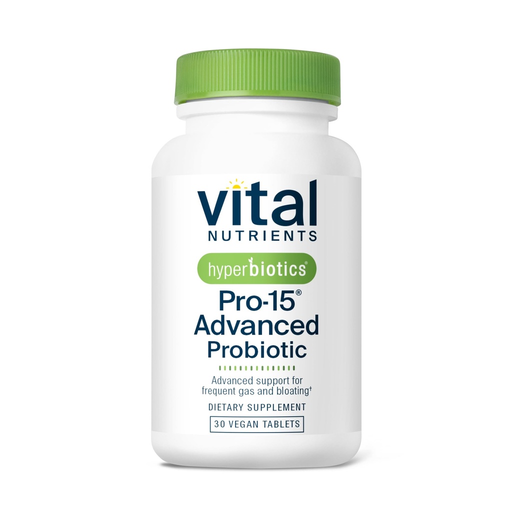 Hiperbiotice Vital Nutrients Pro-15 Probiotice avansate pentru femei si barbati 