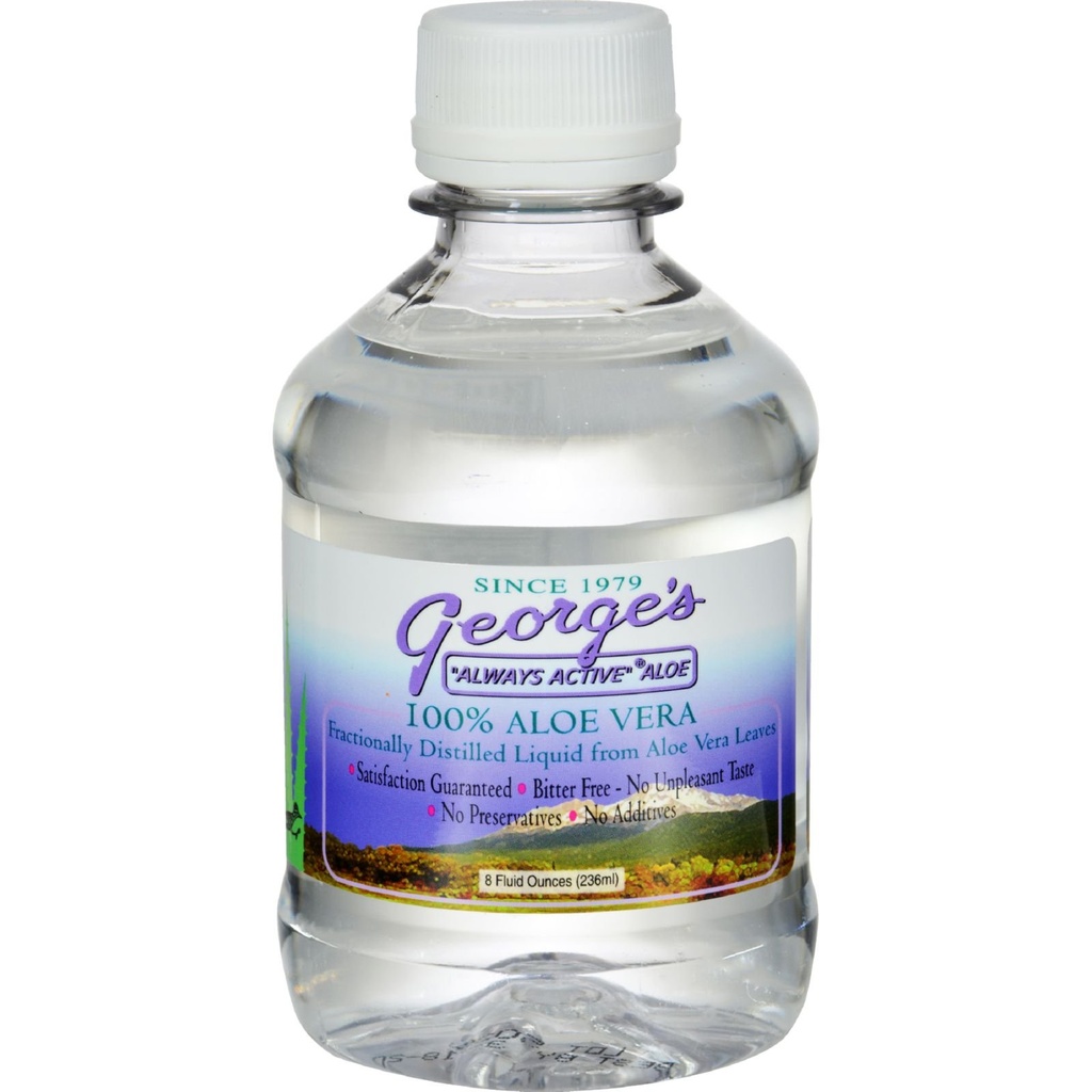 Georges Aloe Vera - 100 La sută Aloe Vera - Conservativ Free - 8 fl oz (Pachet de 4)