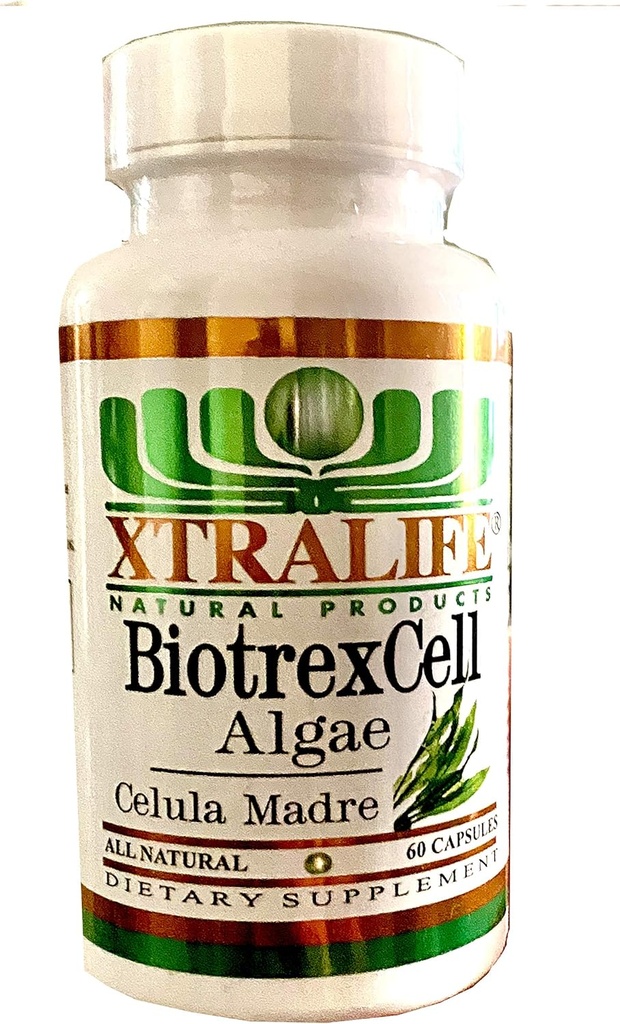 Bioxtrexcell Celulas Madre 60 Caps 900mg Celulă de creștere Stem, Celulas Mares albastru verde Algae pulbere