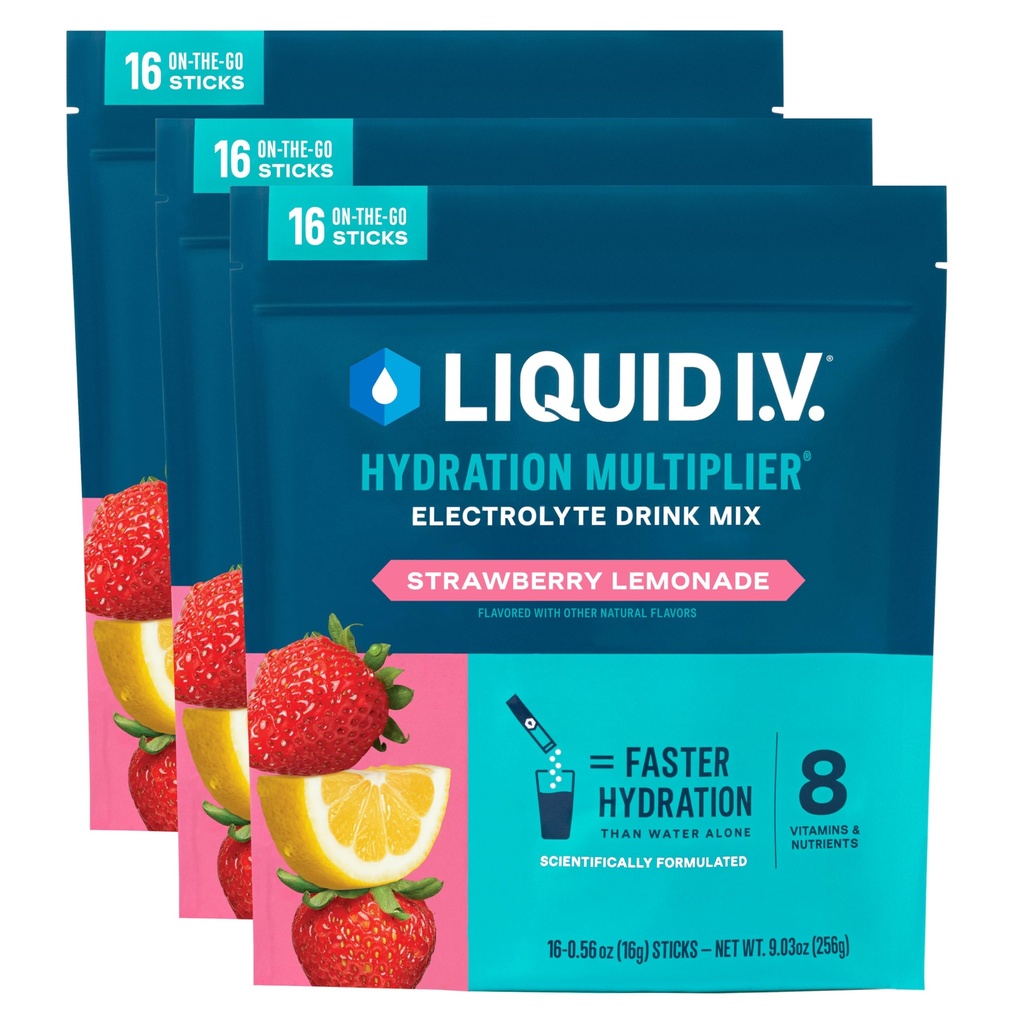 Multiplicator de hidratare I.V.® lichid - Limonadă de căpşuni 