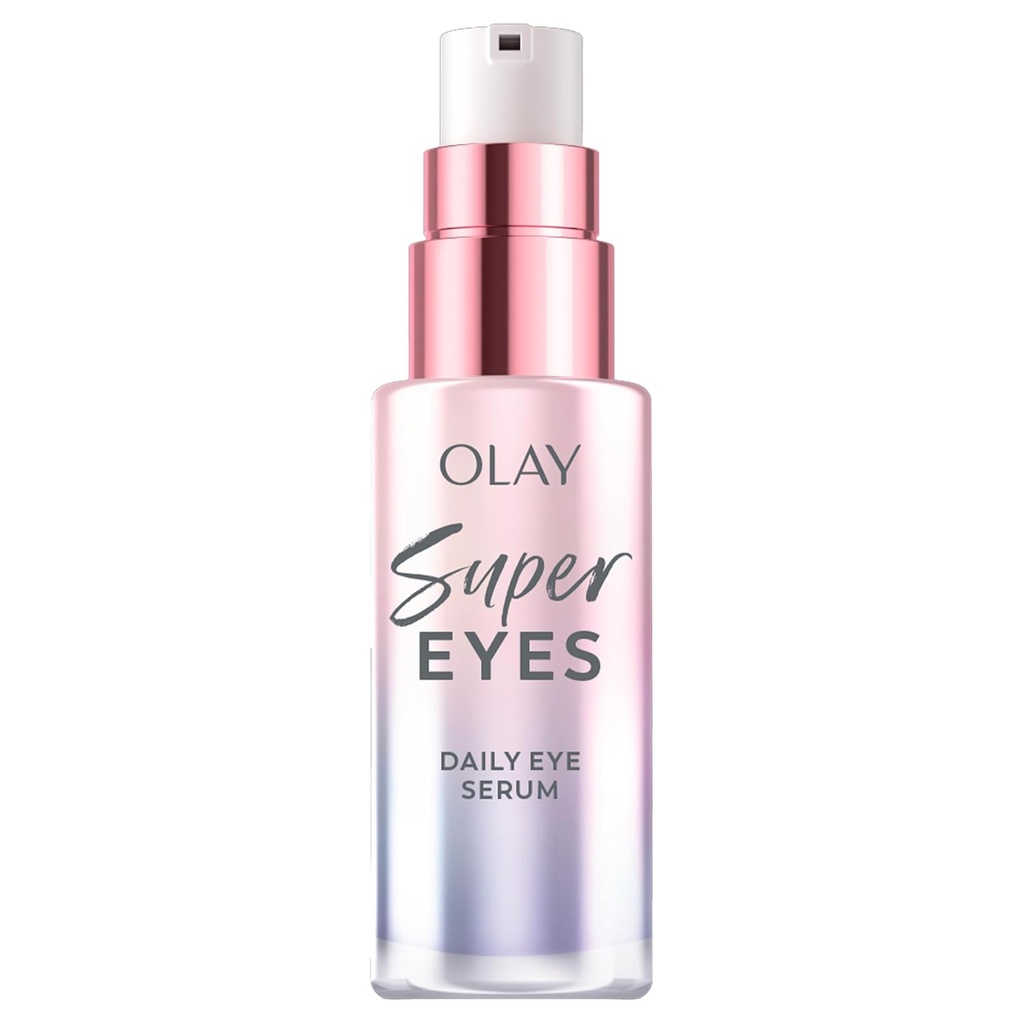 Olay Super Eye Ser - Vitamina C, Cafeina, Niacinamidă, Amino Peptide, Aloe Vera - Brightens Cercuri întunecate, Anti-Wrinkle, Anti-Aging, Brightening, Smooths Fine Lines, Firming, Hidrating, 0.45 Oz