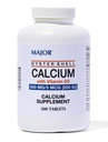 Major Oyster Shell Calciu cu vitamina D3 500 mg / 5 mcg (200 UI) - Supliment zilnic de calciu - 300 comprimate (1 ambalaj)