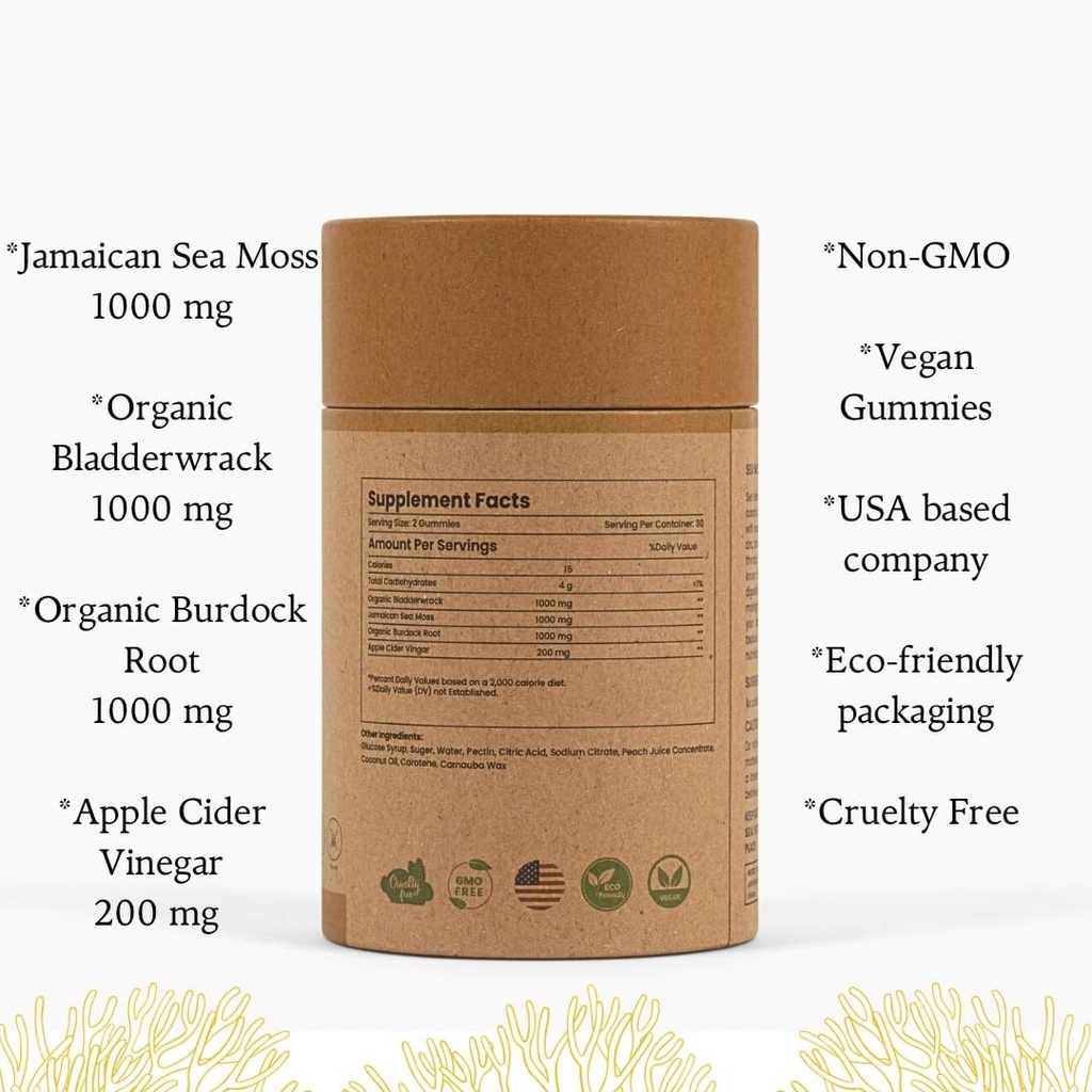 Jamaican Sea Moss + Apple Cider Otegar (Vegan Sea Moss)