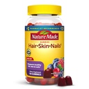 Natura Made Hair Piele şi unghii cu Biotin 2500 mcg, Supliment alimentar pentru par sanatos, Skin & Nails suport, 150 Gummies, 75 zile de aprovizionare
