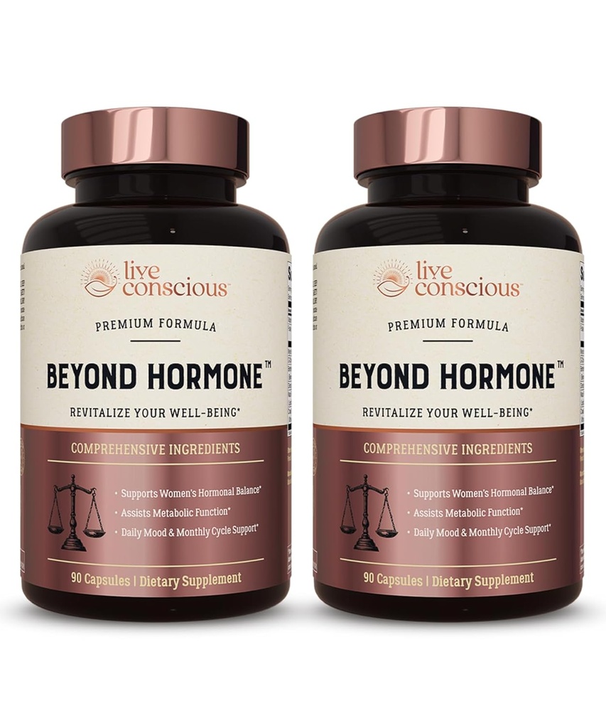 Conştientă în viaţă dincolo de Hormone Daily Menopause & Suplimentul PMS - Suport metabolic & Echilibrul estrogenului sănătos pentru femei - Berberine, DIM, Chaste Tree Berry, Maca Root, Myo & D-Chiro-Inositol - 90 Ct.