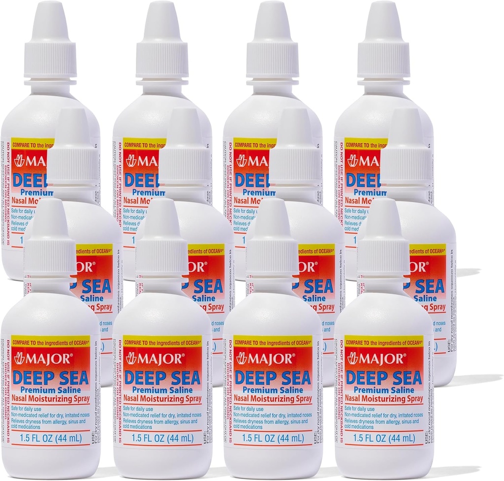 Deep Sea Saline Nasal Spray generic pentru ocean hidratare nazal Spray 1,5 oz per flacon pachet de 12 sticle