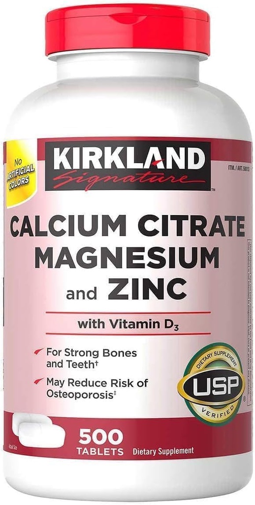 Kirkland Signature Calciu Citrate 500 mg (500 comprimate)