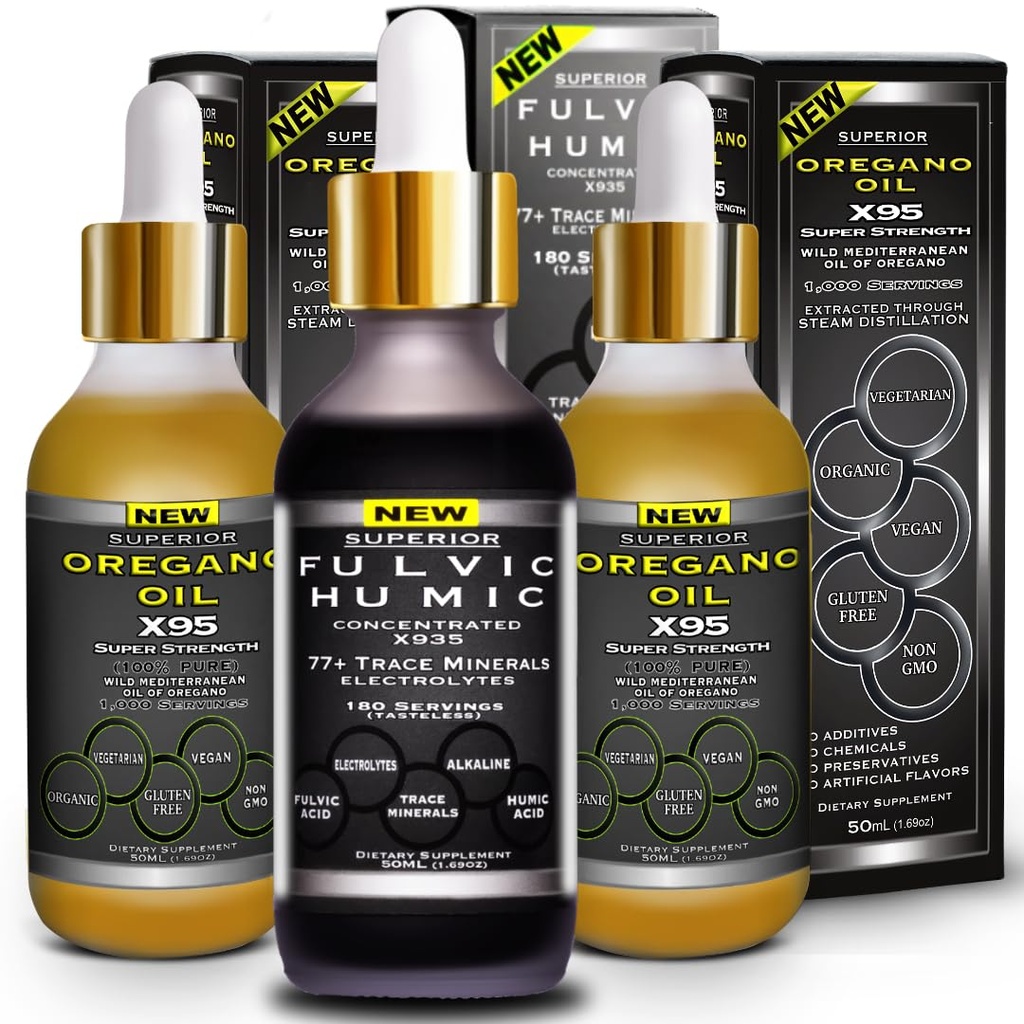 Acid humidic pelvian Urme ionice Minerale cu Electroliti Supliment lichid Plus Oregano Picături de ulei Super Putere Mai Versatil Apoi Ulei de Oregano Softgels și Capsule
