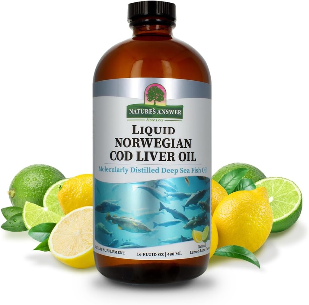 Natura's Answer Cod Ficat ulei lichid Supliment, 16-Fluid Ounces 