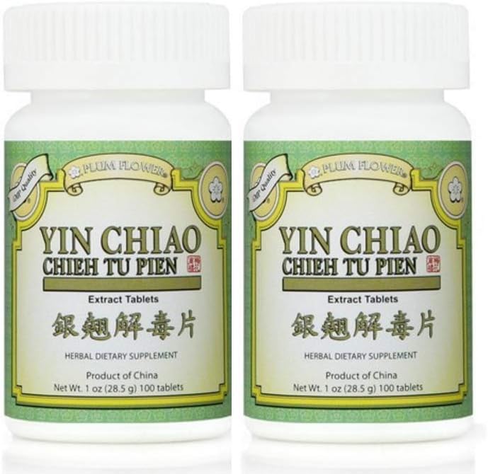 Plum Flower Yin Chiao Chieh Tu Extract, 100 comprimate (2-Pack)