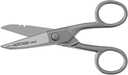 Unelte Klein 100CS Foarfece de precizie All-Purpose, Made in USA, 5.25-Inch Nichel-Plated Snips, Sfat Blunt, și Notches sârmă Stripping, Multi-Purpose for Professional and Home Usage