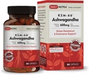 DailyNutra KSM-66 Ashwagandha 600mg extract de rădăcină organică - supliment de mare potenta cu 5% cucanolide 