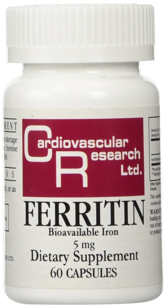 Cercetare cardiovasculară Ferritină Absorbţie maximă Supliment de fier 1-pack, 01-crem,60 capsule