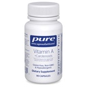Pure Encapsulations Vitamina A + Carotenoide (Lutein, Zeaxantină și Astaxantină) 