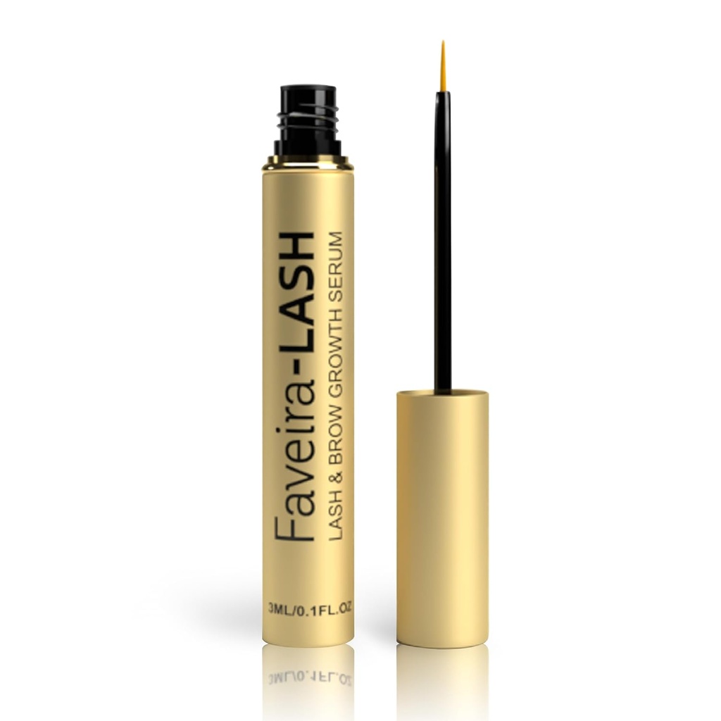 Serul genelor pentru creșterea genelor: Faveira Frumusețea și serul de sprânceană cu Formula avansată pentru Lashes mai lungi și mai groase și sprâncene 3ML