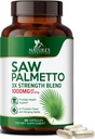 Saw Palmetto pentru barbati 1000MG - 3X Rezistenta supliment de sanatate prostata - Suplimentul de extract de plante - Suplimente de prostata pentru barbati de sprijin pentru sanatate, prostata si par - 60 capsule