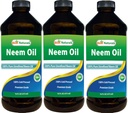 Cele mai bune naturale 100% ulei pur Neem, 100% presat rece și nerafinat - 16 OZ (3 sticle)