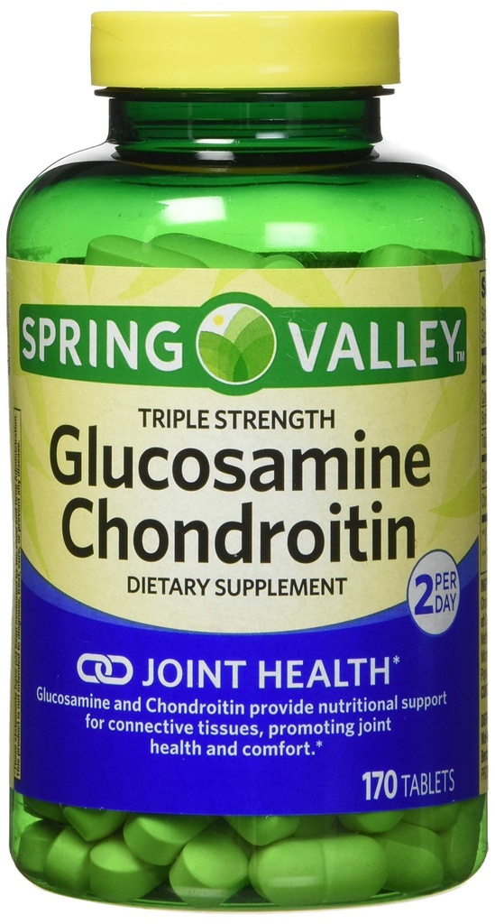 Valea de primăvară - Glucosamină Chondroitin, Triple Putere, 340 comprimate, Twin Pack