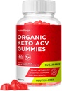 Gume organice Keto ACV - Gluten-Free & Sugar-Free Apple Cidru de Oţet Supliment pentru femei Bărbaţi (1000MG)