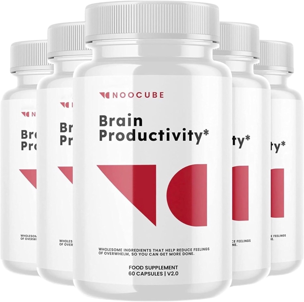 NOO-Cube Brain Productivity Pilule Cognitive Îmbunătățitor pastile, Brain Productivity Supplement, 300 Count (Pachet de 5)