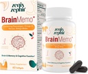 Suplimente pentru creier de memorie și focalizare - Complex fosforolipid cu Omega-3,Plasmalogens pentru performanță cognitivă și îmbunătățire focalizare - non-GMO, 60 zile