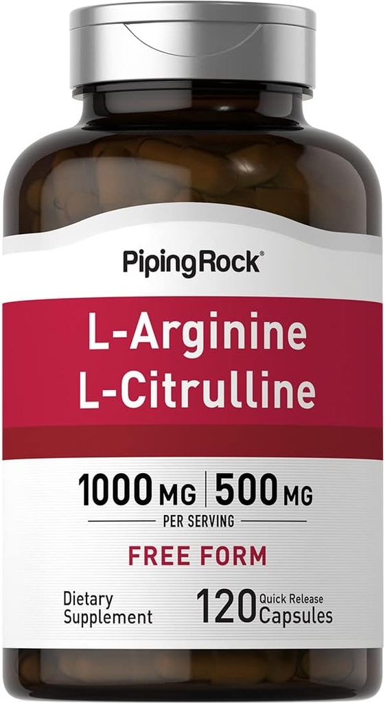 Piping Rock L-Arginine L-Citrulline Supliment 