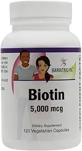 BariatricPal Biotin 5000 mcg Easy Înghiţiţi capsule (flacon 120ct)